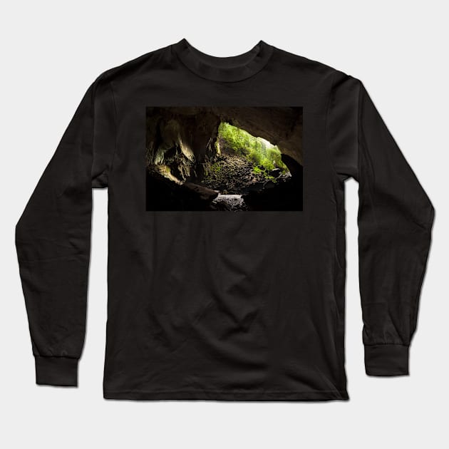 Deer cave gunung mulu national park Long Sleeve T-Shirt by Juhku